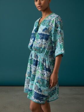 TAJ by Sabrina Crippa Grotto print mini dress